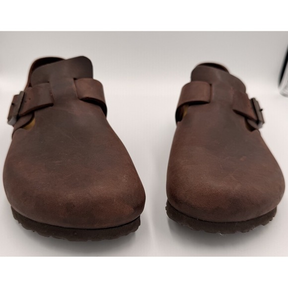 Birkenstock London Oiled Leather Clogs Women US 6–6.5 EU 37 Brown - Picture 6 of 11
